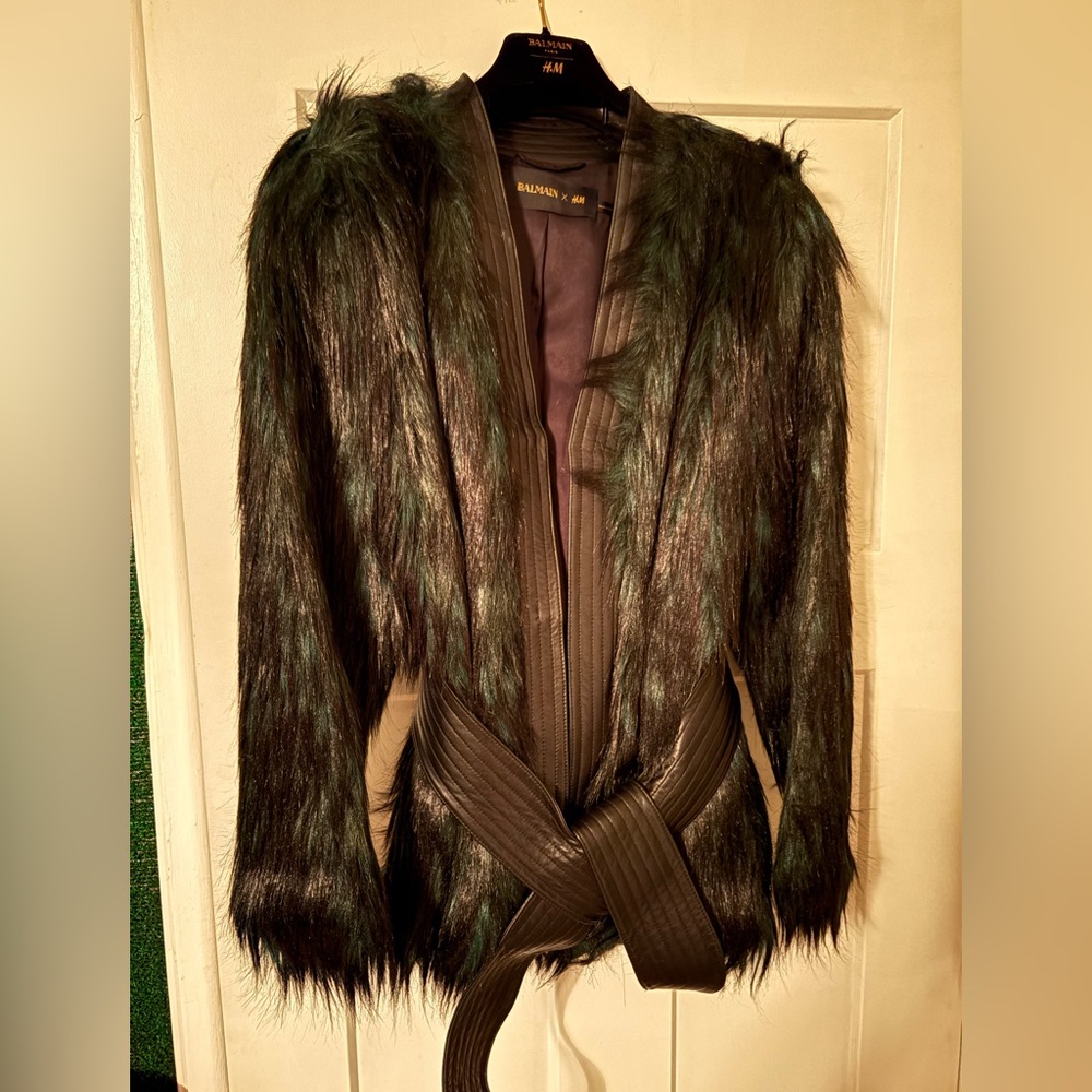 H&M x BALMAIN coat size 12 - Picture 2 of 4